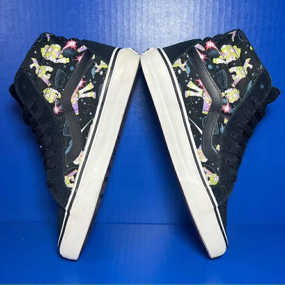 Vans x‎ Toy Story Sk8 Hi Buzz Lightyear White Sneakers Mens 6.5 Womens 8
